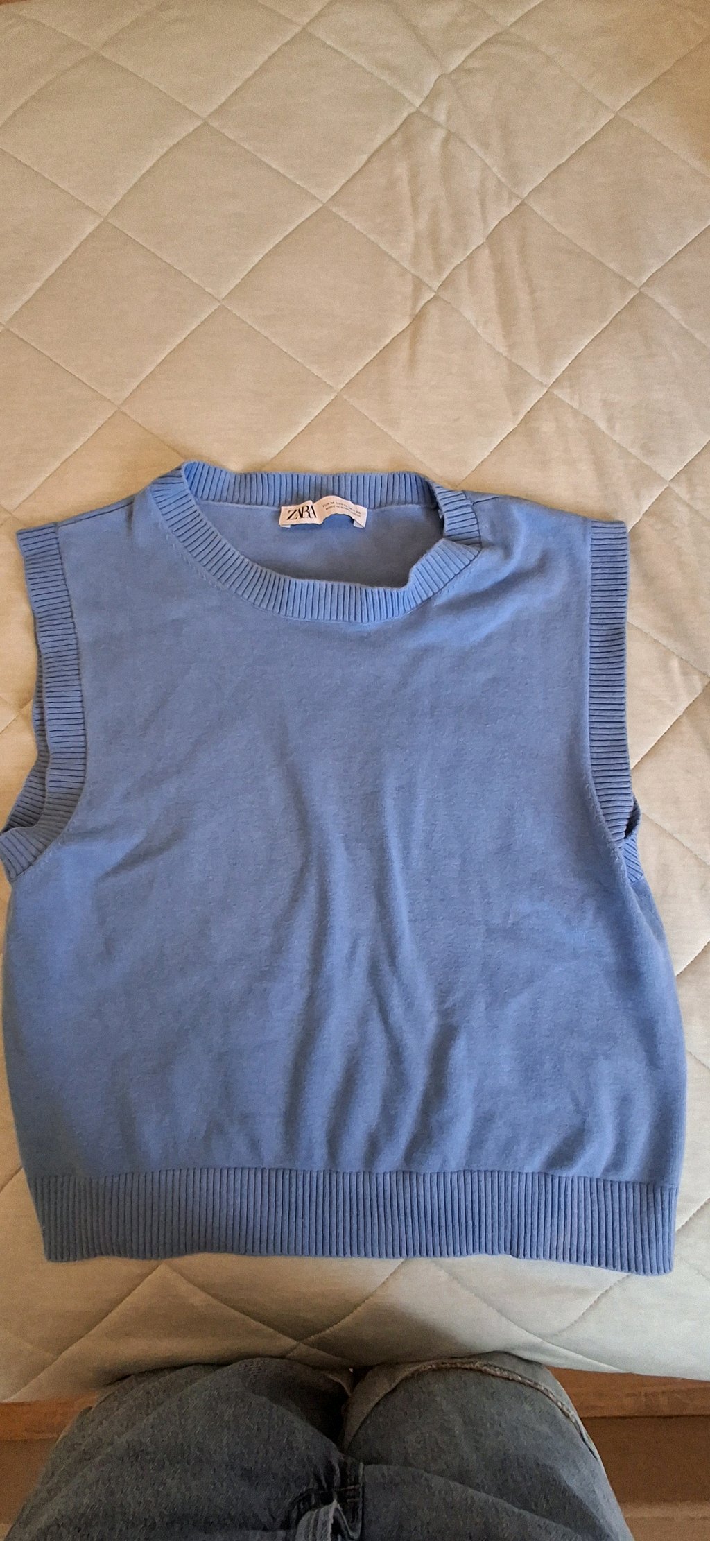 Camisa sin mangas Zara