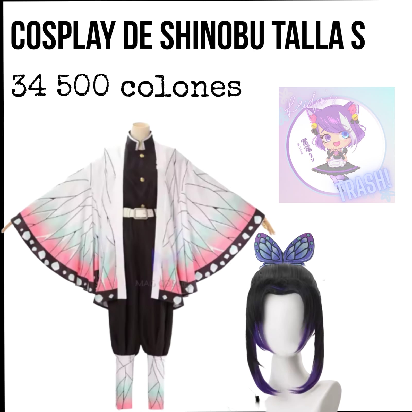 Cosplay Shinobu Kochou de Demon Slayer 🦋