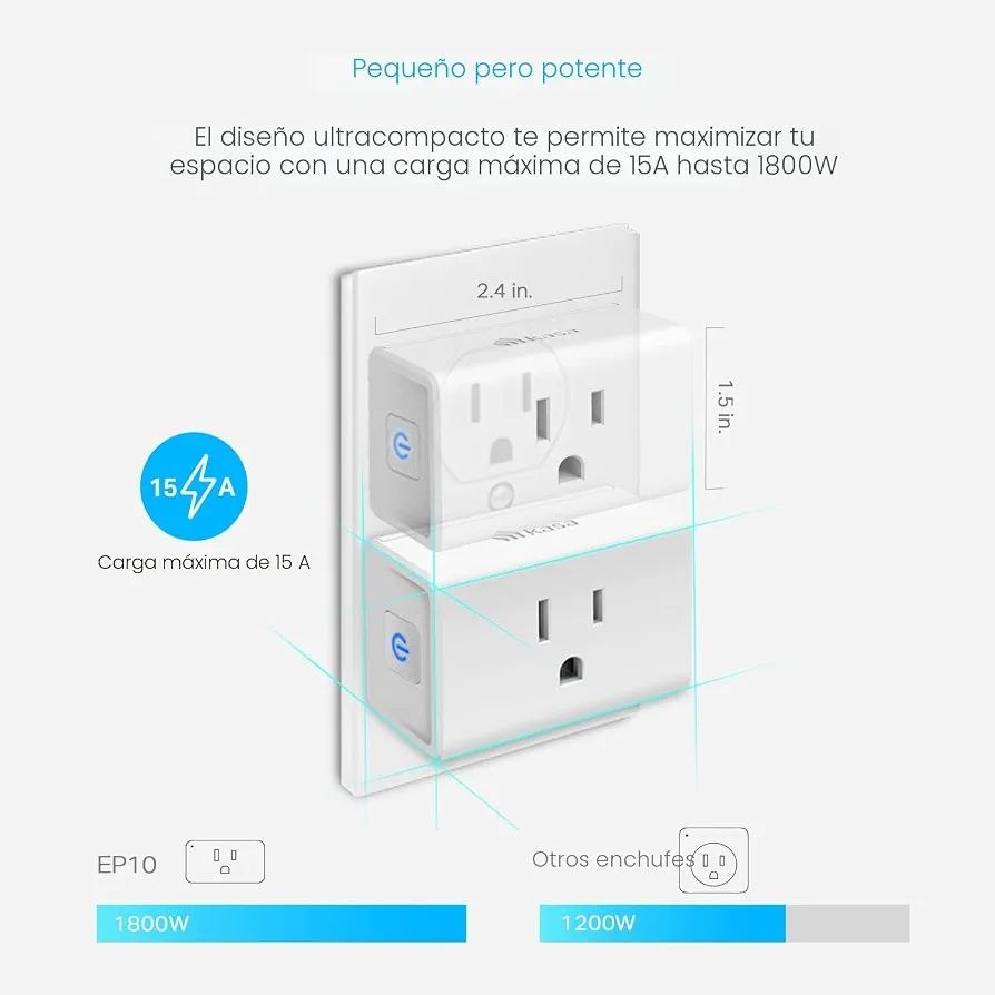 Pack de 2 enchufes inteligentes