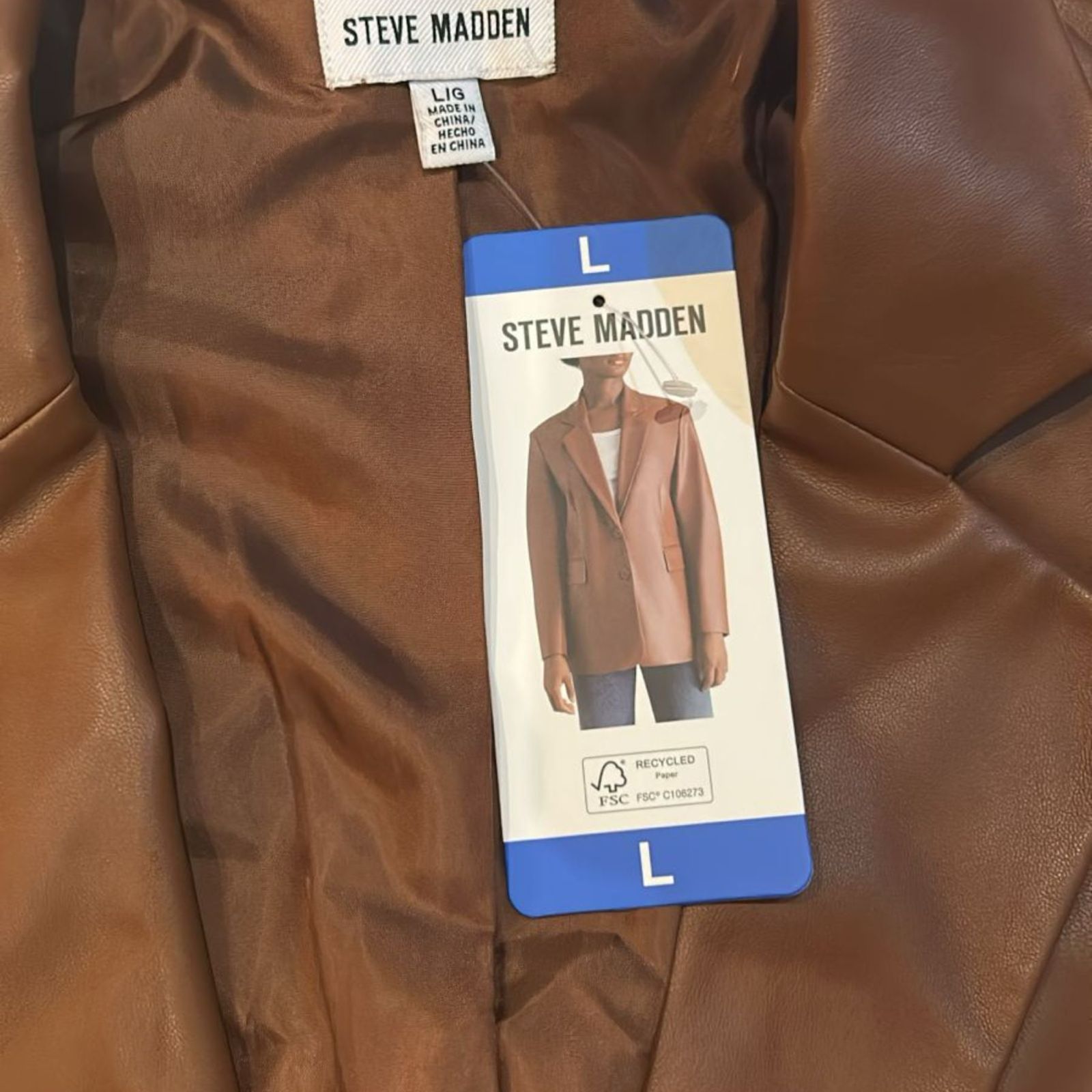 Saco Casual Vinipiel Steve Madden