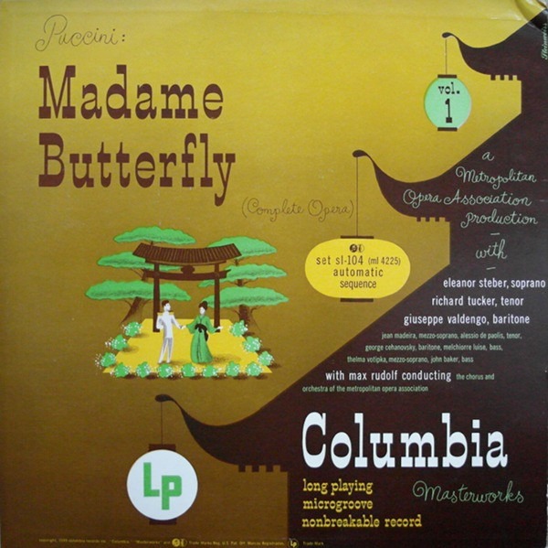 Lp´s de la Opera MAdam Butterfly de PUCCINI
