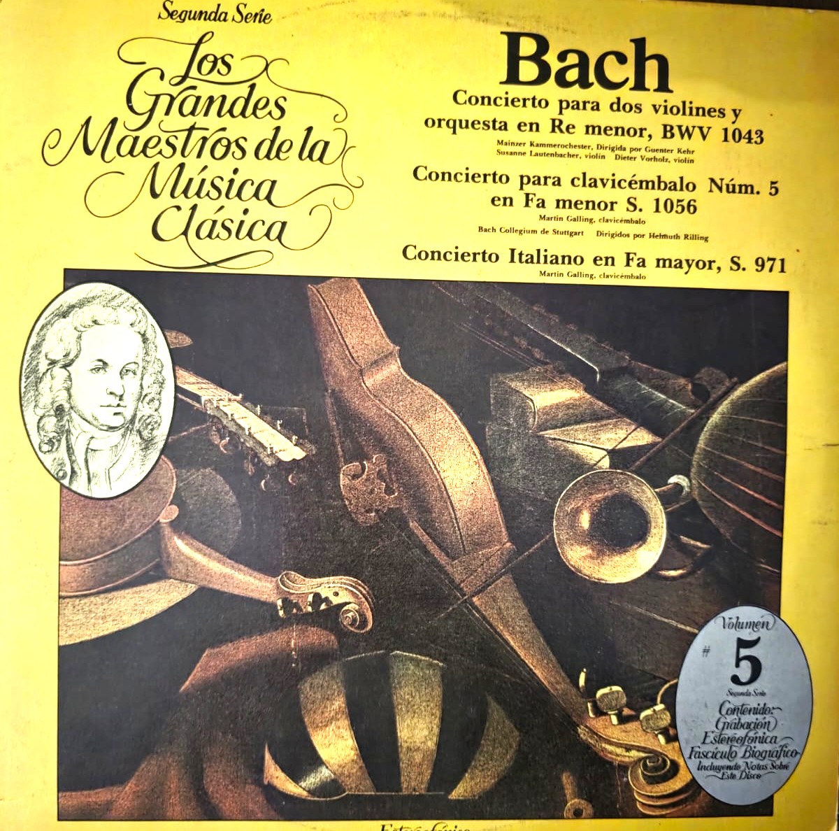 LP de Musica de los Grandes Maestros J.S. Bach
