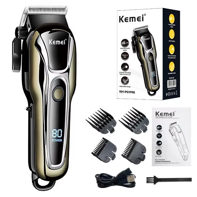 kit de barberia Kemei
