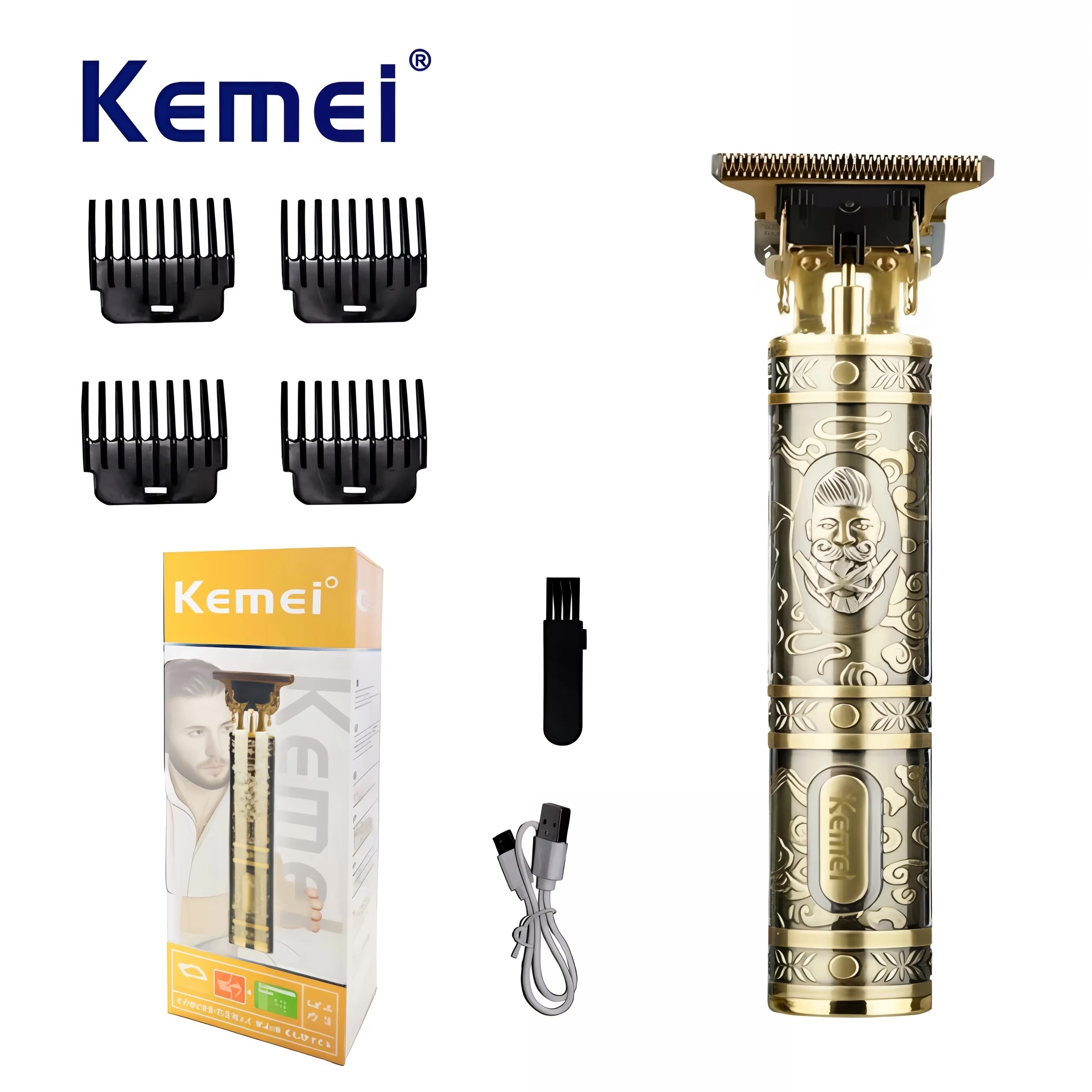kit de barberia Kemei
