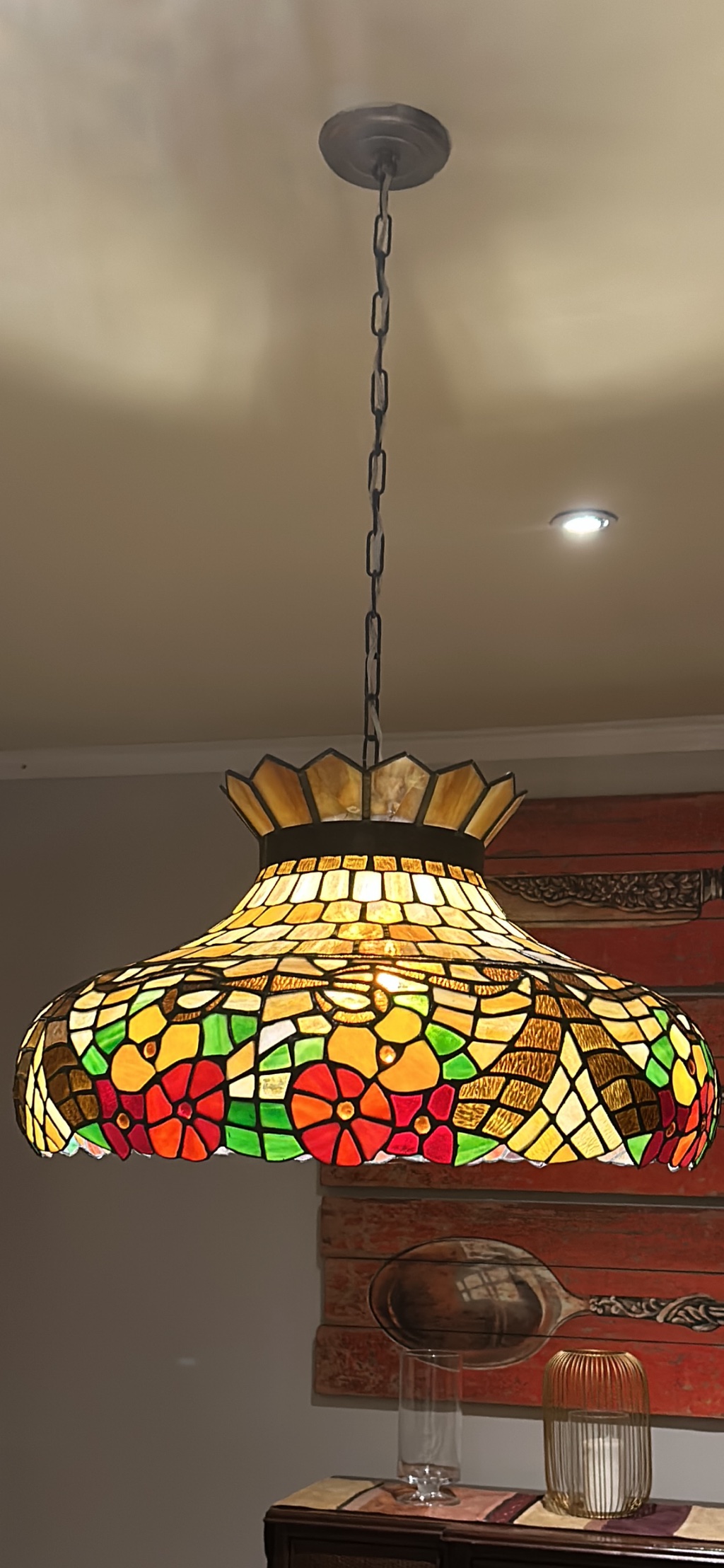 Lámpara floral