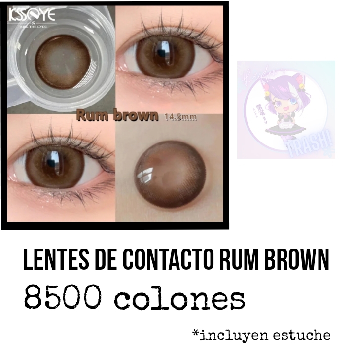 Lentes de contacto cafés 