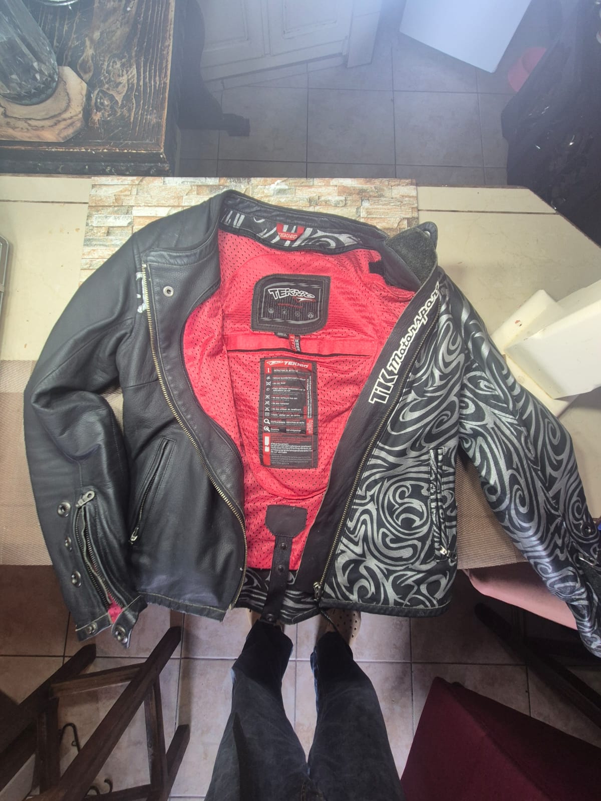 Chaqueta / Jacket de Cuero para Moto TEKNIC 🏍️🔥