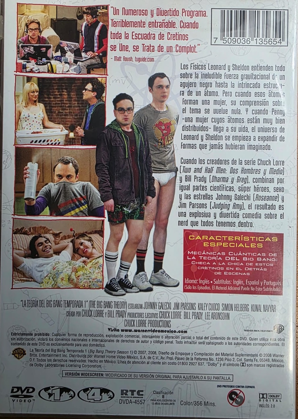 DVD mutizona de BIG BANG Theory Temporada 01