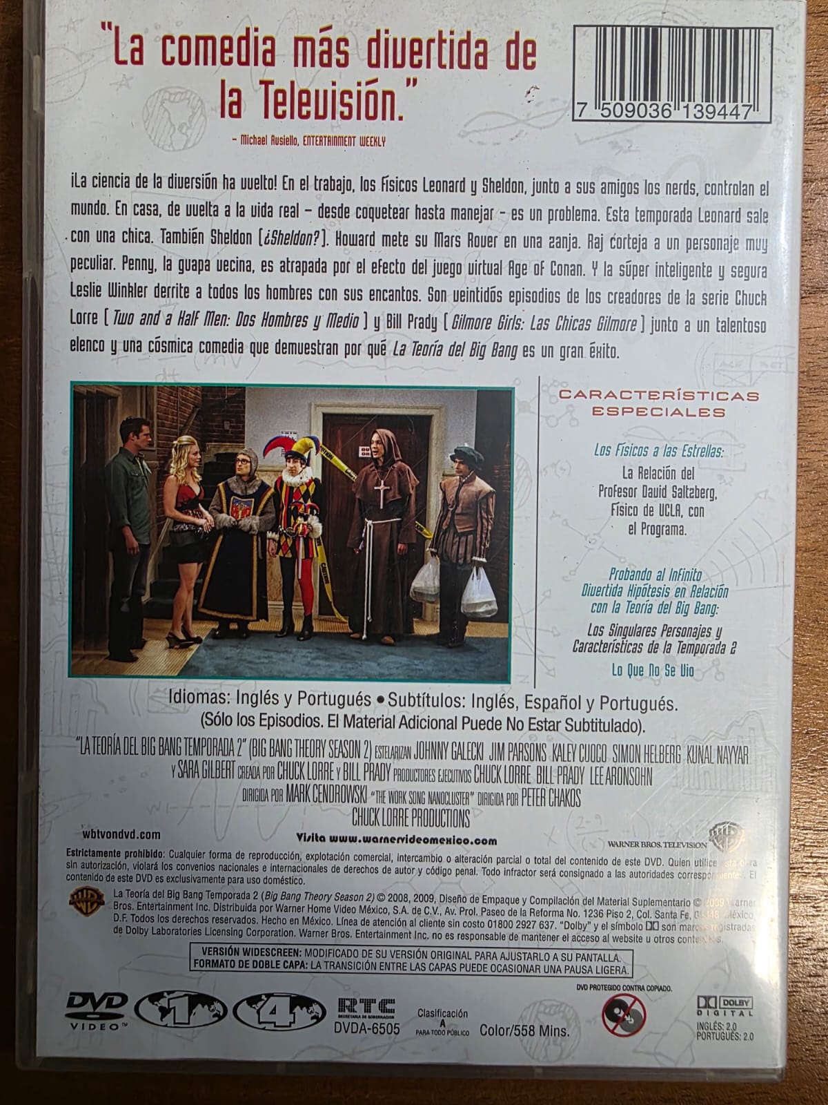 DVD multizona de la 2da Temporada de BIG BANG Theory