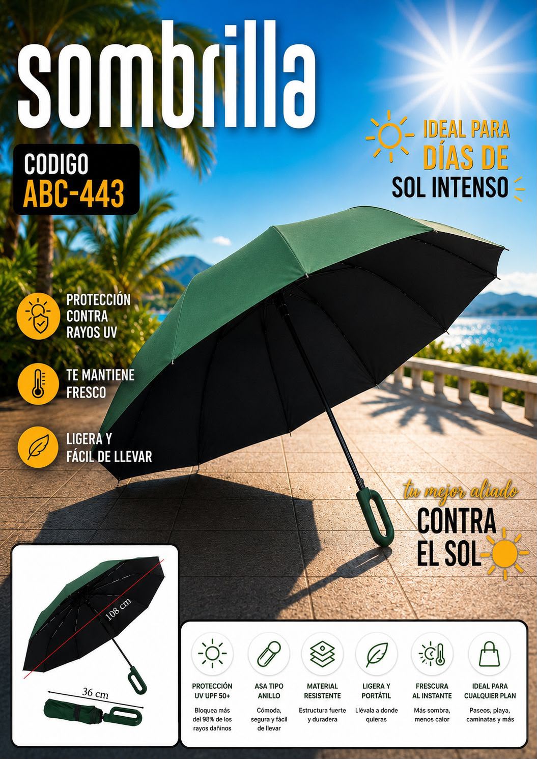 Sombrillas Automaticas