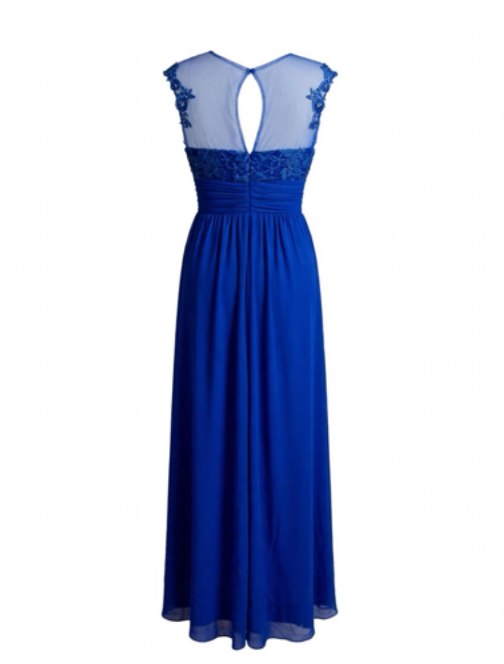 Vestido Gala Largo Azul Rey Talla L