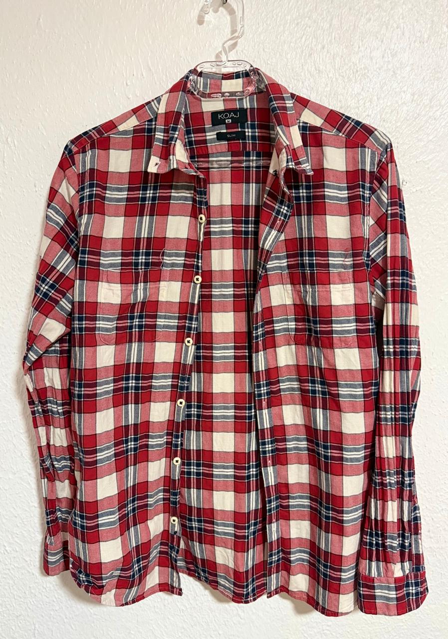 Camisa manga larga franela