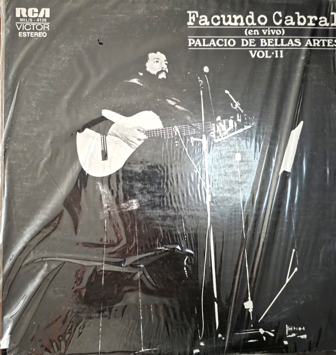 LP de Facundo Cabral en el Palacio Bellas Artes MEXICO