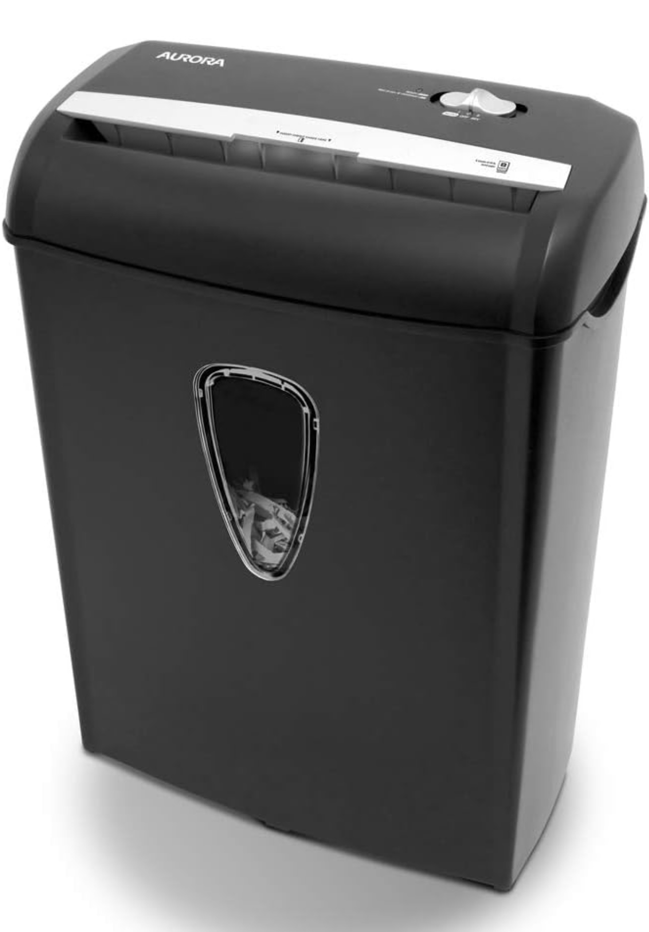 Aurora AS890C Trituradora de papel y tarjetas de crédito de 8 hojas con cesta