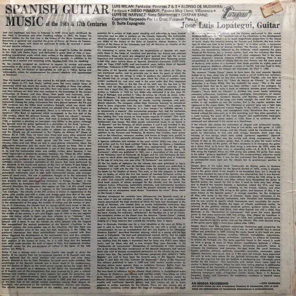 LP de SPANISH GUITAR MUSIC